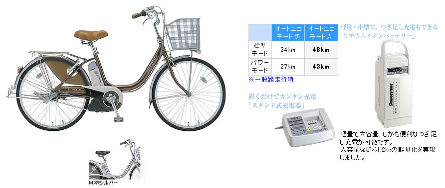 ブリヂストン27型 電動アシスト自転車 Assista A.C.L. (M.Xスパークルシルバー)AC741【2011年モデル】 ブリヂストンサイクル  価格: ヒシ