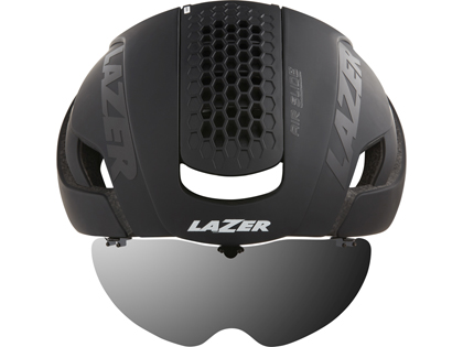 LAZER　BULLET2.0 AF＋LENS＋LED(バレット2.0 アジアンフィット＋レンズ＋LED) ＜マットブラック＞  ロードヘルメット【心拍センサーライフビーム付き】限定セット